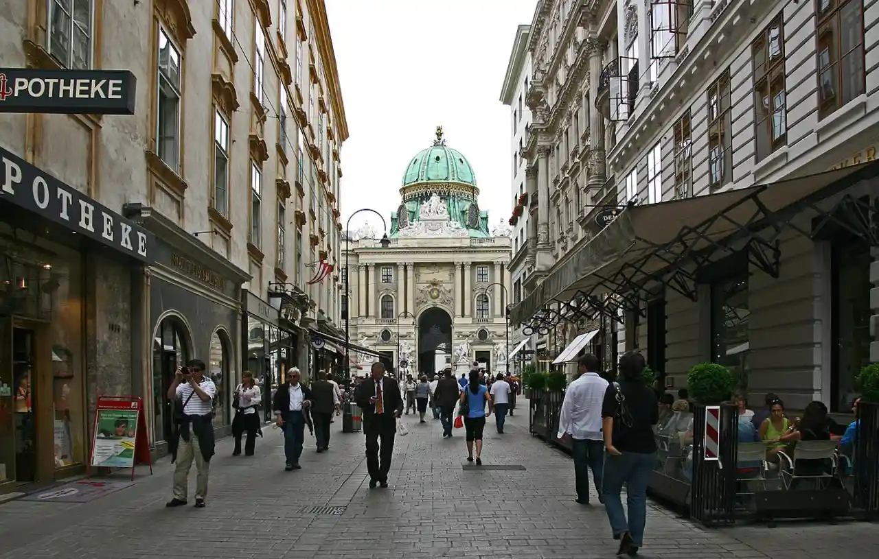 Kohlmarkt Street in Vienna